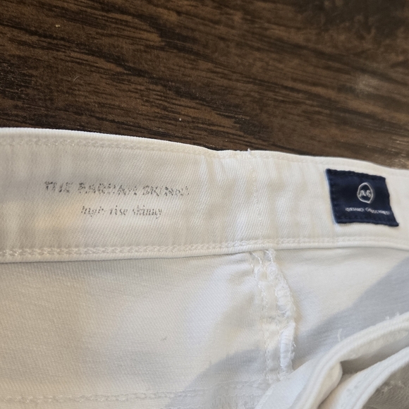 AG Adriano Goldschmied Women's Farrah Skinny Ankle Jean White Size 31R - Picture 4 of 7